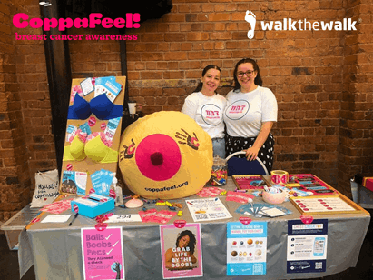 Walk the Walk grants £22,320 to breast cancer awareness charity CoppaFeel!