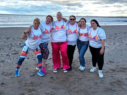 Kate takes part in The MoonWalk Scotland just months after breast cancer treatment