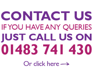 Contact Us, call 01483 741430 or click image