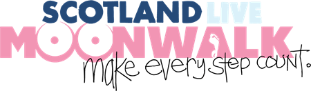 Scotland Live Moonwalk Logo Pink Lba